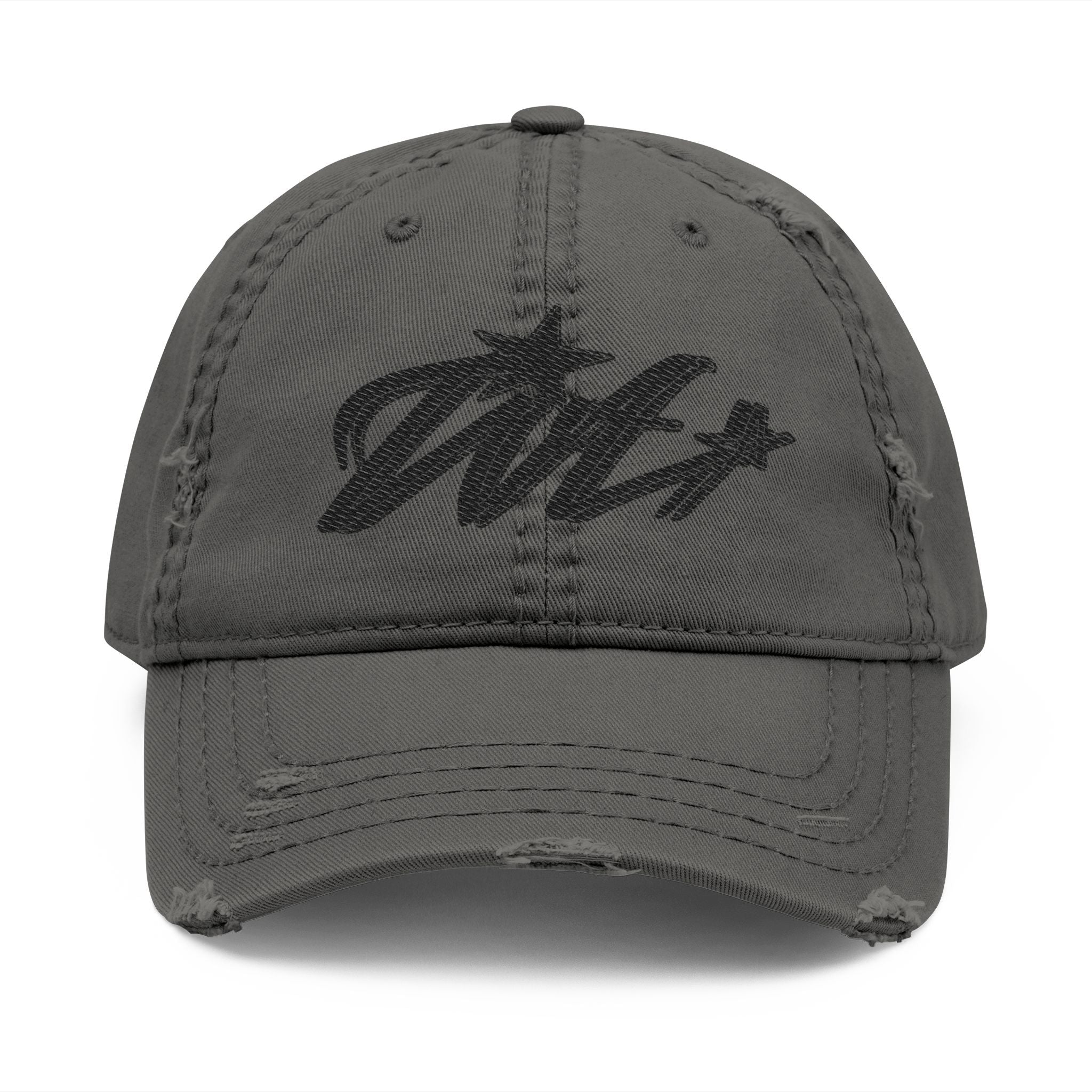TVT Distressed Cap – Charcoal Edition
