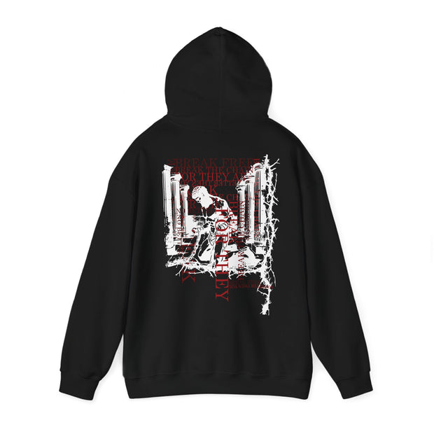 Unchained™ Black | Unisex Heavy Blend™ Hooded Sweatshirt 