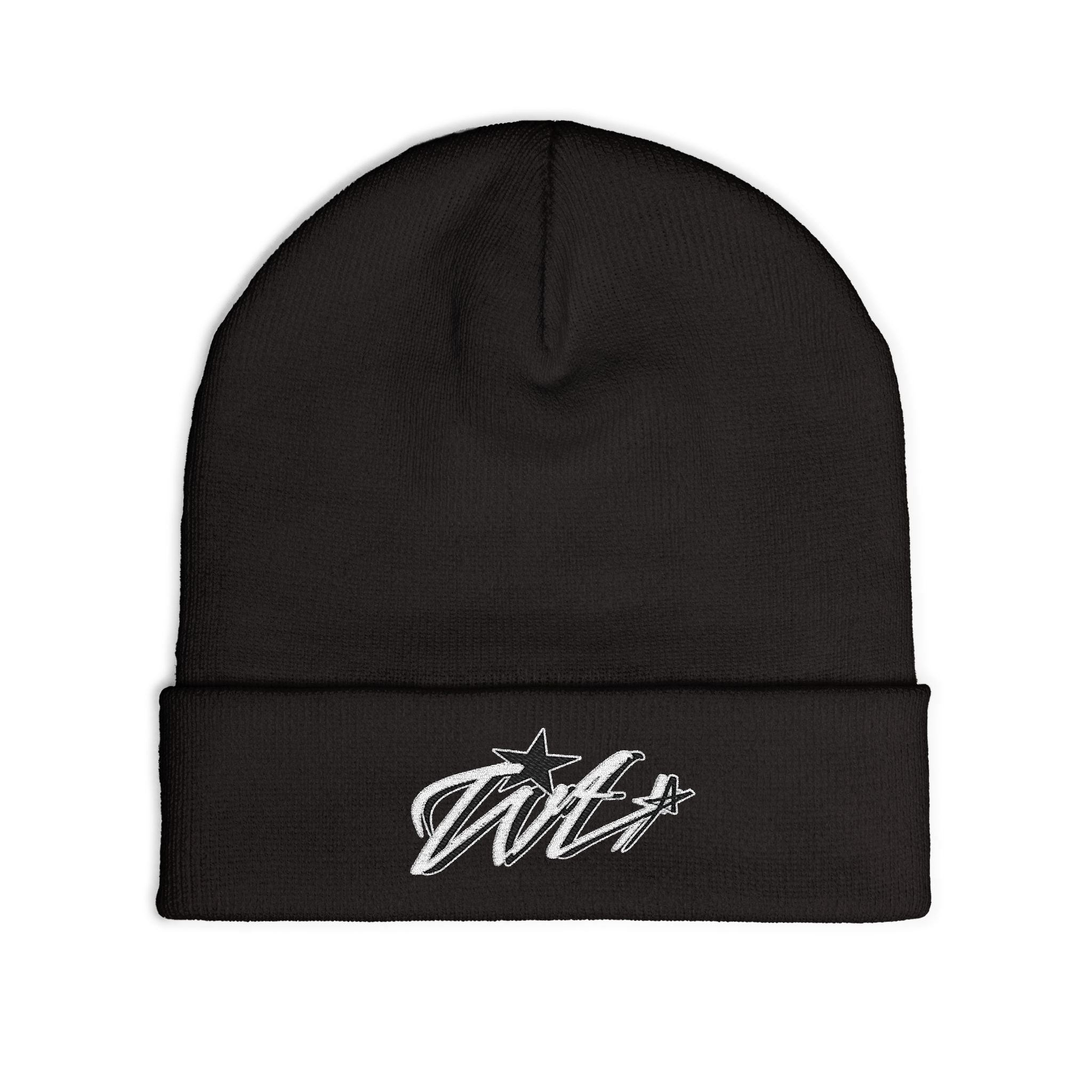 TVT Premium Embroidered Beanie – Black Edition