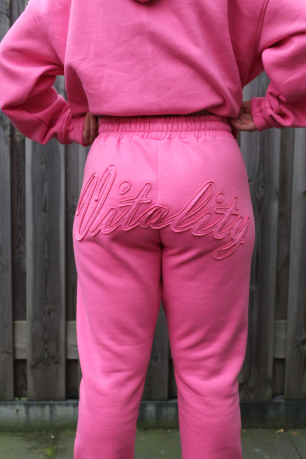 Womens "Vitals" Pink Tracksuit