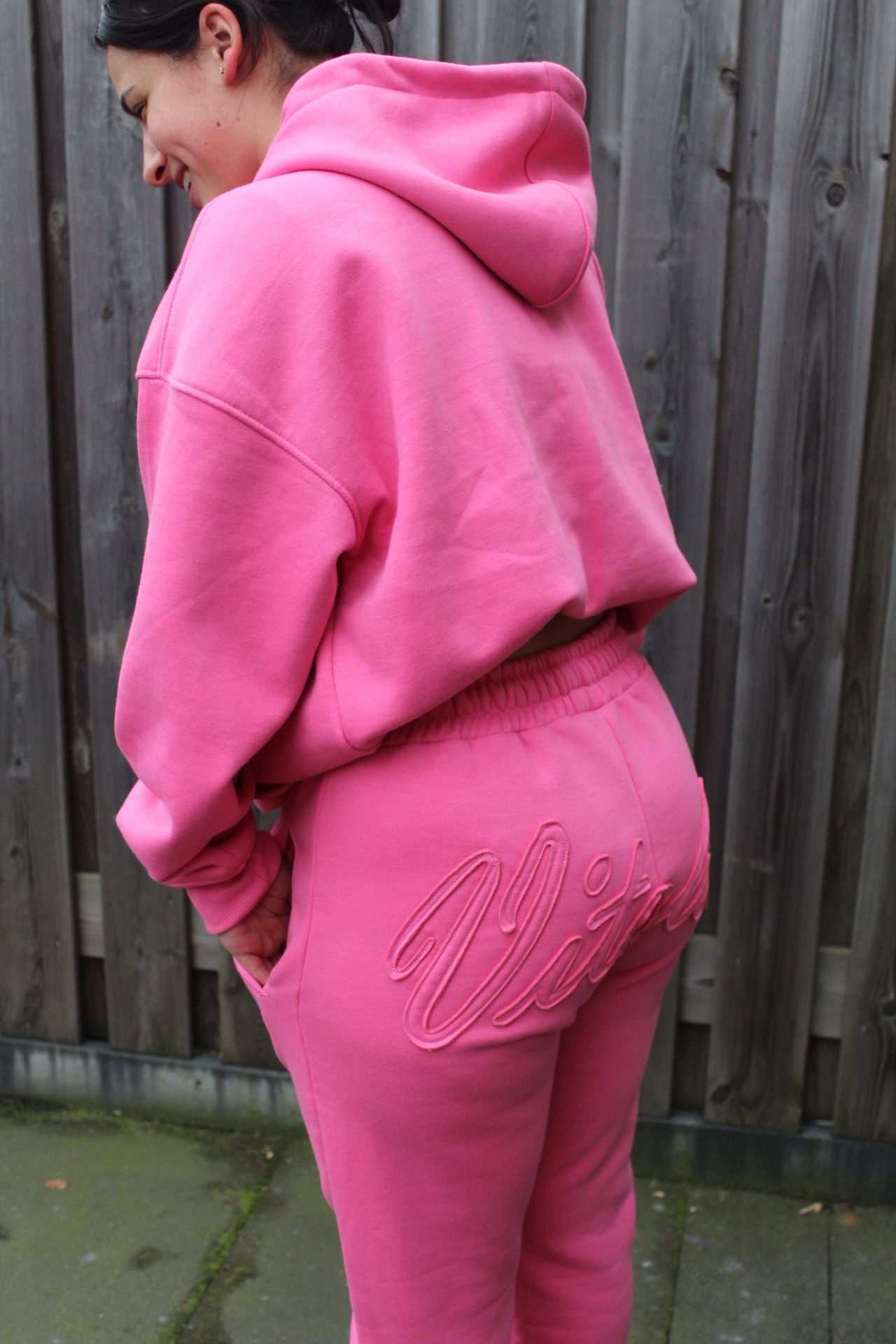 Womens "Vitals" Pink Hoodie