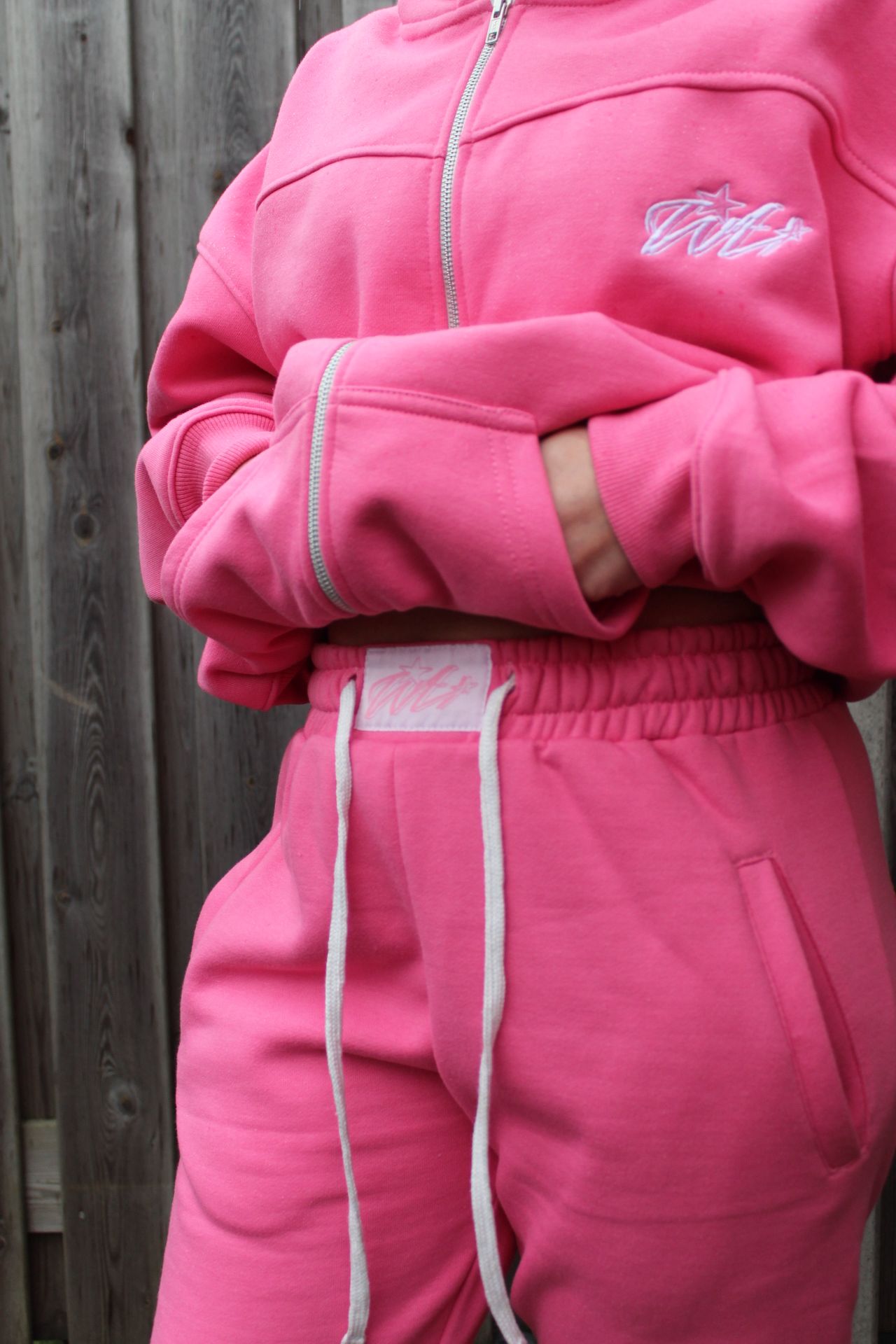 Womens "Vitals" Pink Tracksuit
