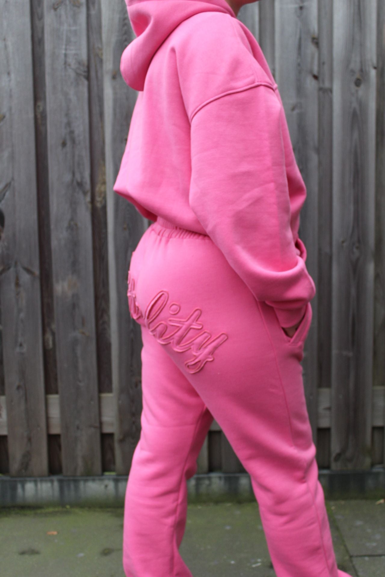 Womens "Vitals" Pink Tracksuit