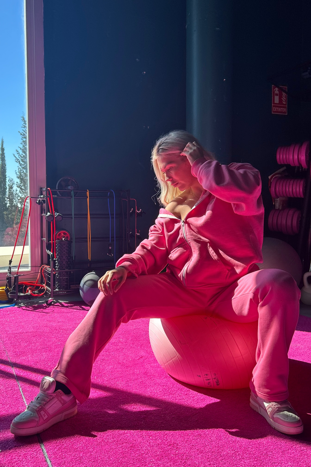 Womens "Vitals" Pink Joggers